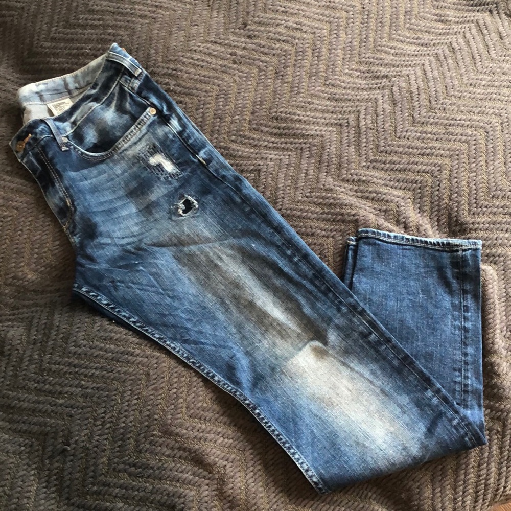 H&M boyfriend low waist tapered leg